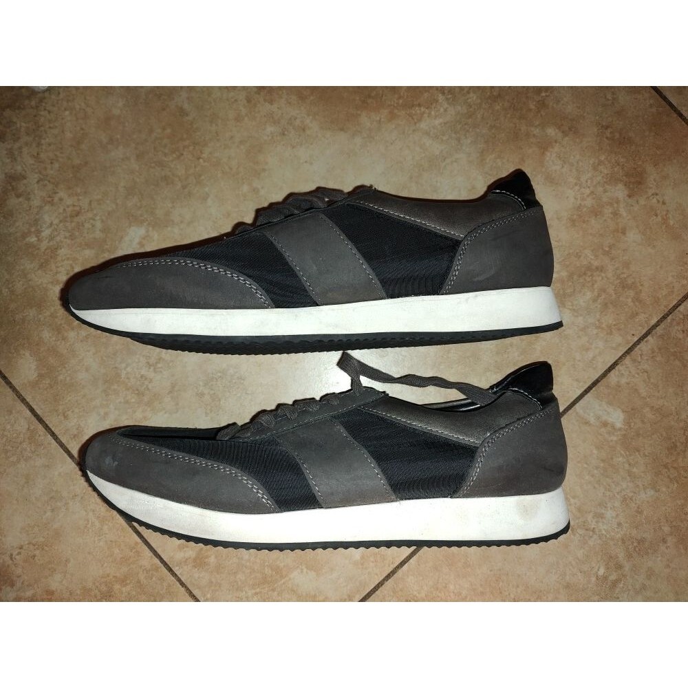 Men's Nordstrom Rack Mr James Gray Black Lightweight Sneakers Size 10M